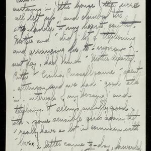 a page of handwritten text