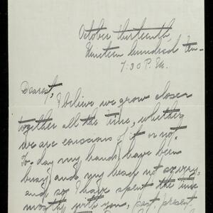 a page of handwritten text