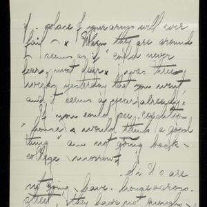 a page of handwritten text
