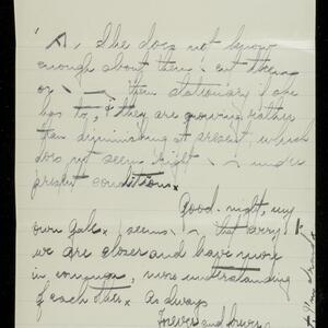 a page of handwritten text