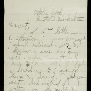 a page of handwritten text