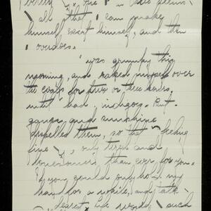 a page of handwritten text