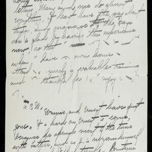 a page of handwritten text