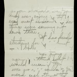 a page of handwritten text