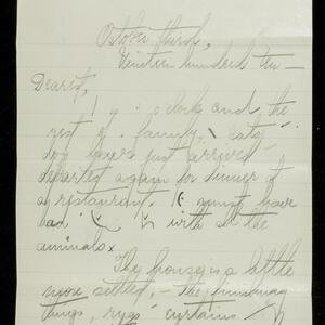 a page of handwritten text