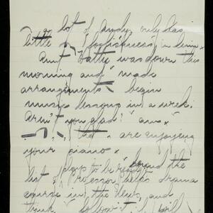 a page of handwritten text