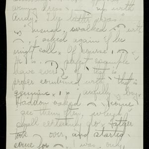 a page of handwritten text