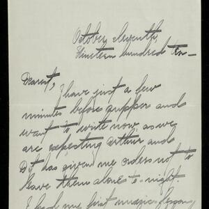 a page of handwritten text