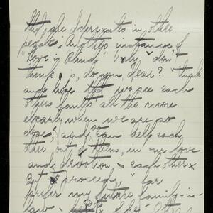 a page of handwritten text