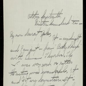 a page of handwritten text