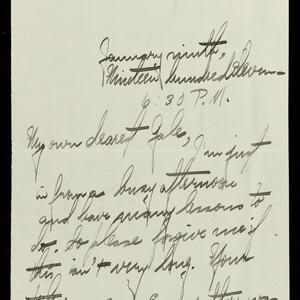 a page of handwritten text