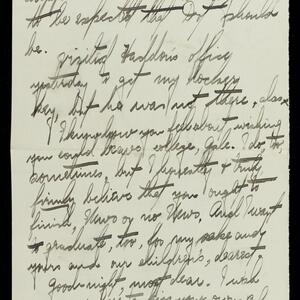 a page of handwritten text