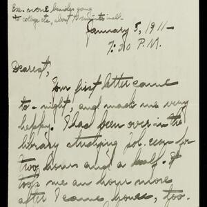 a page of handwritten text