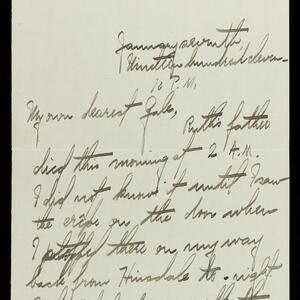 a page of handwritten text