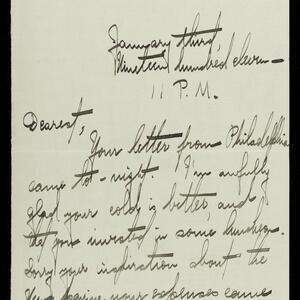 a page of handwritten text
