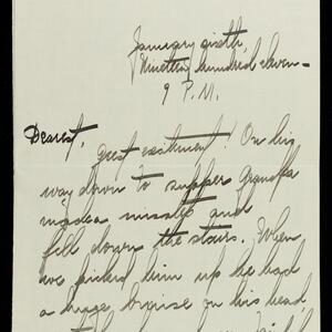 a page of handwritten text