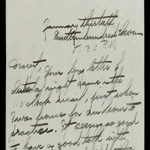 a page of handwritten text