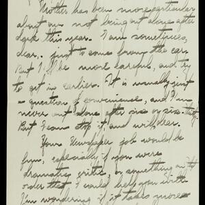 a page of handwritten text