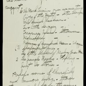 a page of handwritten text