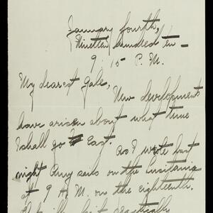 a page of handwritten text