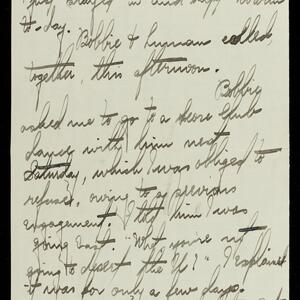 a page of handwritten text