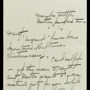 a page of handwritten text