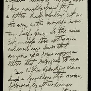 a page of handwritten text