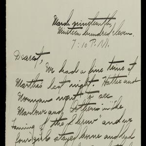a page of handwritten text