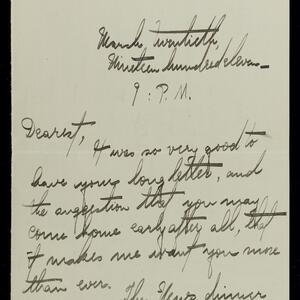 a page of handwritten text