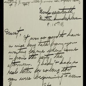a page of handwritten text