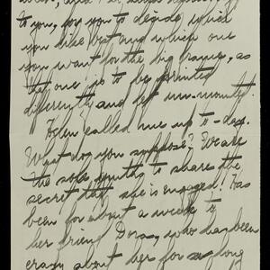 a page of handwritten text