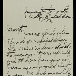 a page of handwritten text