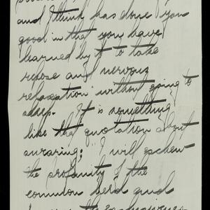 a page of handwritten text