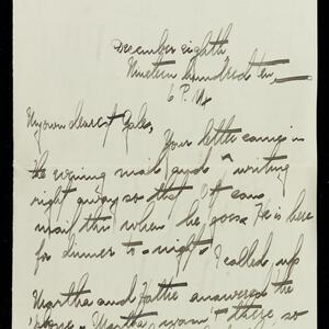 a page of handwritten text