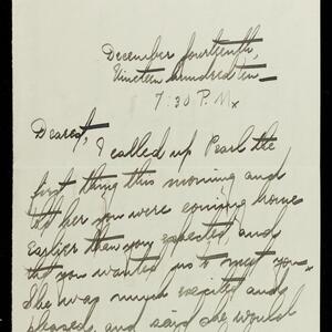 a page of handwritten text