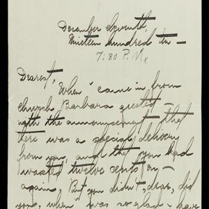 a page of handwritten text