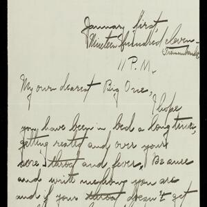 a page of handwritten text