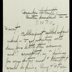 a page of handwritten text