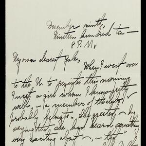 a page of handwritten text