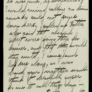a page of handwritten text
