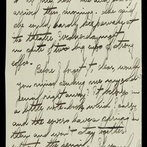 a page of handwritten text