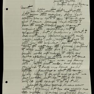 a page of handwritten text