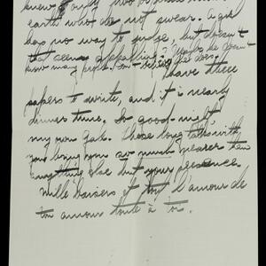 a page of handwritten text