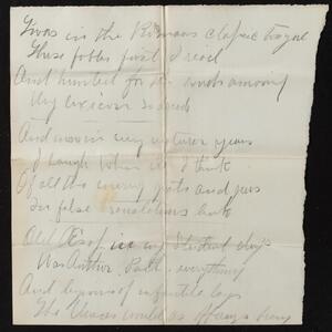 a page of handwritten text