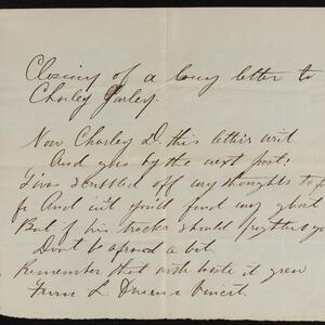 a page of handwritten text