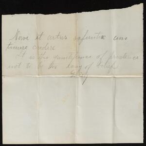 a page of handwritten text