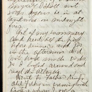 a page of handwritten text