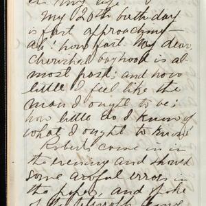a page of handwritten text