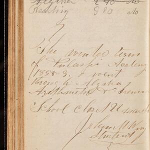 a page of handwritten text