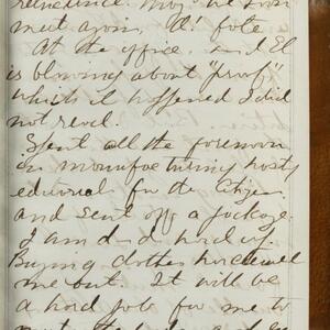 a page of handwritten text